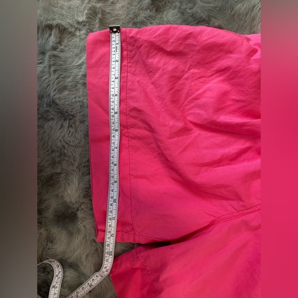 Vibrant Pink Button-Up Overalls - Picture 6 of 9